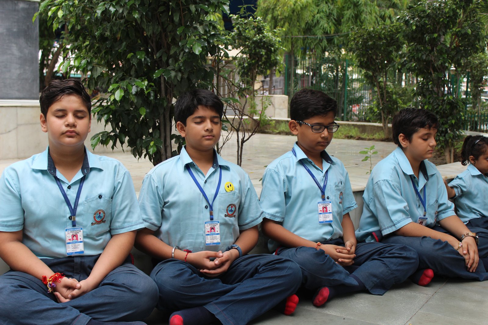 Students reading peace storybook together